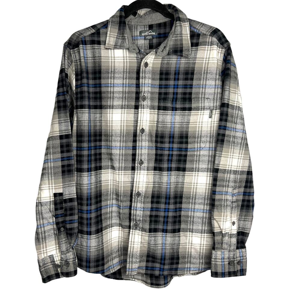EDDIE BAUER Men’s Flannel Button Front Shirt Medium